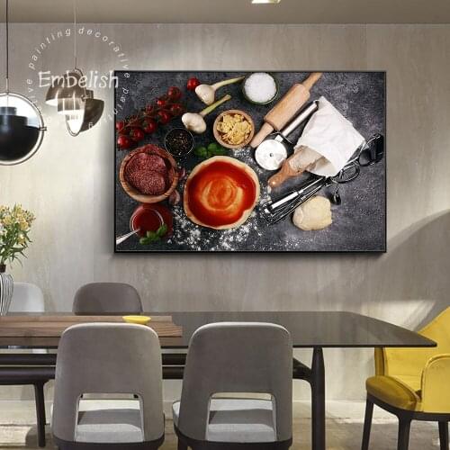 Vegetable Grains Spices Spoon Kitchen Canvas Painting Cuadros Scandinavian Posters and Prints Wall Art Picture Living Room Decor