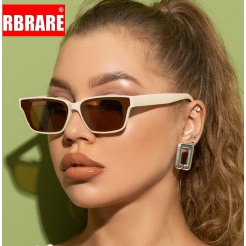 RBRARE Square Sunglasses Women Small Frame High Quality Sun Glasses Men Gradient Shades for Women Vintage Lentes De Sol Mujer