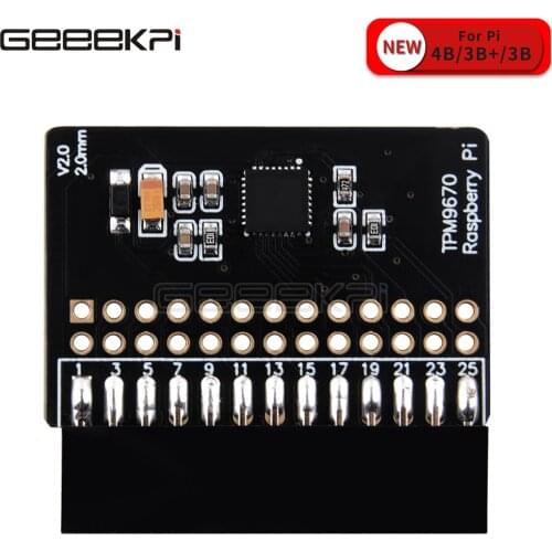 GeeekPi TPM9670 Module Compatible With Windows 10 IoT (on Pi 2 / 3) For Raspberry Pi 4B/ 3B+/ 3B/ 2B