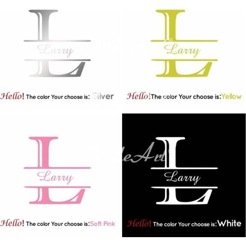 Cartoon Personalized Baby Name Home Decor Modern Acrylic Decoration For Living Room Kids Room Wall Art MURAL Drop Shipping