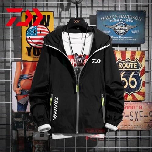 Daiwa Fishing Clothes Men Outdoor Breathable Reflective Cycling Fishing Jersey Thin Jacket Fishing Shirt Sun Protection Clothing