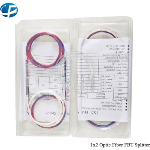 Wholesale Price 50pcs optic fiber FBT splitter without connector 1x2 fiber coupler 95/5 90/10 85/15 80/20 75/25 70/30 50/50