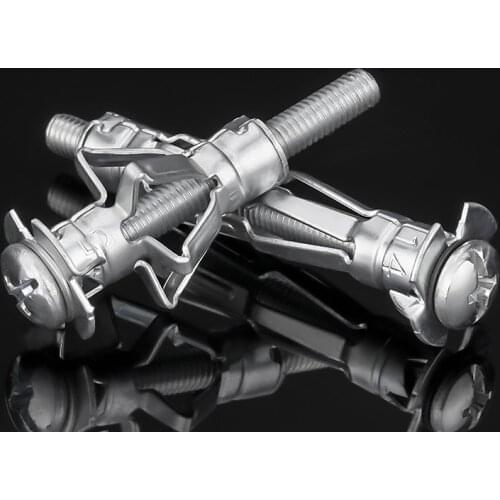 Hollow Gecko Expansion Bolt for Plasterboard Hollow Brick Wall Carbon Steel Material M4 M5 M6 M8 Expansion Fasterner