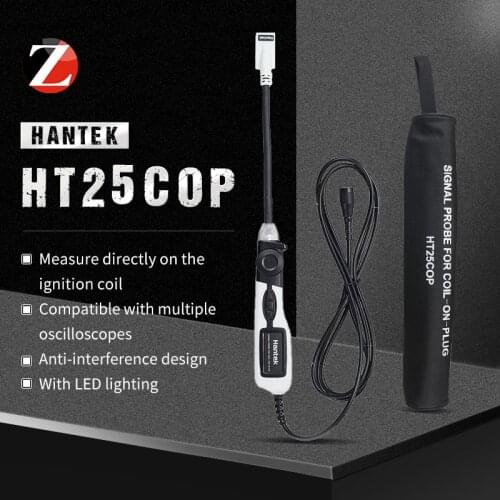 Hantek Ignition Waveform Of Automobile Engine HT25COP With Oscilloscope Coil-on-Plug and Signal Probe