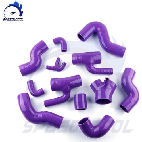 Silicone Intake Inlet Induction Tube Pipe Hose For Audi S4 RS4 Biturbo A6 B5 2.7T Bi-Turbo