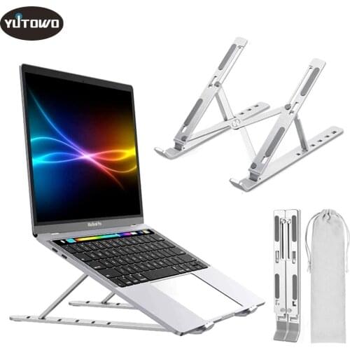 Laptop Stand Foldable Adjustable Aluminium Stand Portable Holder Support For MacBook Air Pro 13 ipad Laptop Computer Accessories