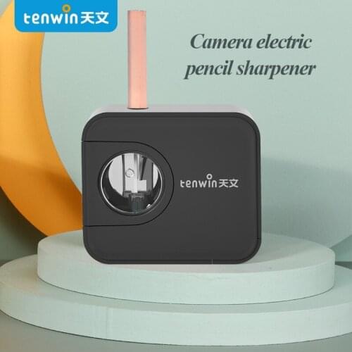 Tenwin Electric Pencil Sharpener Auomatic Sharpener Camera Modeling Multi-function Pencil Sharpener Stationery School Supplies