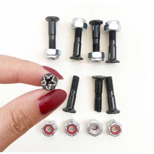 Skateboard screw nut big brand good quality fixed truck and deck 7 / 8 inch