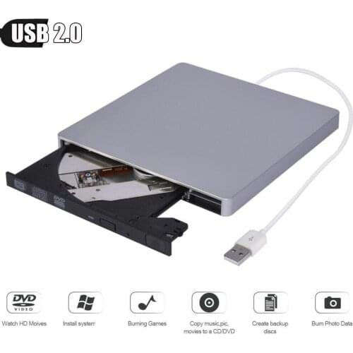 USB 2.0 External CD-RW/DVD-RW Burner Drive Recorder Optical Drive for PC/Mac/Laptop/Notebook/Desktop External Slim Drive xiaomi