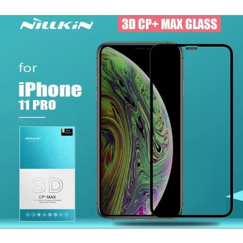 For iPhone 11 Pro Glass Nillkin 3D CP+ Max Full Cover Safety Tempered Glass Screen Protector for iPhone 11 Pro Nilkin Glass Film