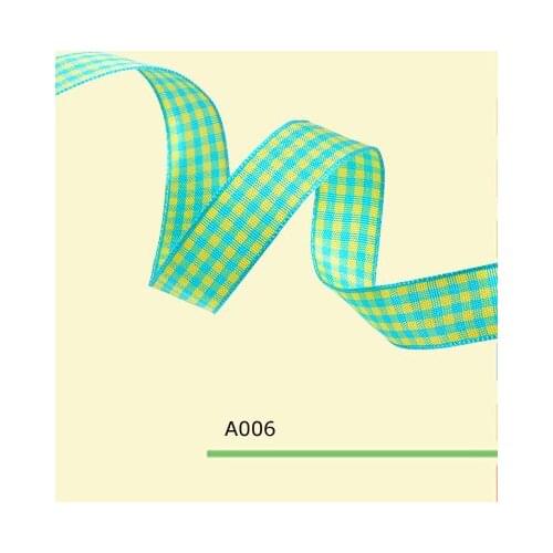 1-1/2" inch 38mm plaid christmas ribbon