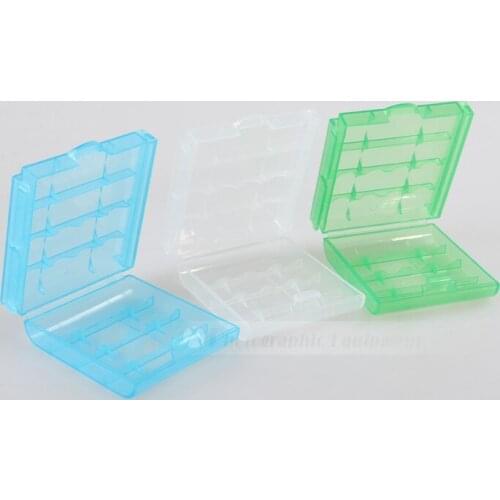 1pcs Newest 4 in 1 Durable Hard Plastic AAA Battery Storage Box Case Holder