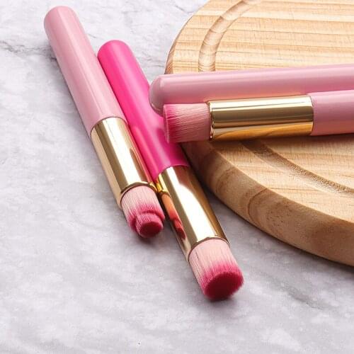 10pcs Eyelash Extension Lash Shampoo Cleansing Brush Colorful Makeup Brushes Wooden Brush Cleaning Brush Eyelashes Tools Pink