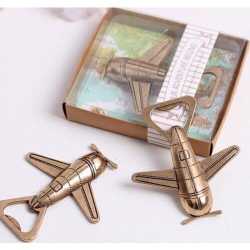 Rustic Airplane Starfish Bottle Opener Bridal Shower Wedding Favor Hawaiian Tropical Beach Ocean Theme Party Bag Filler Favours