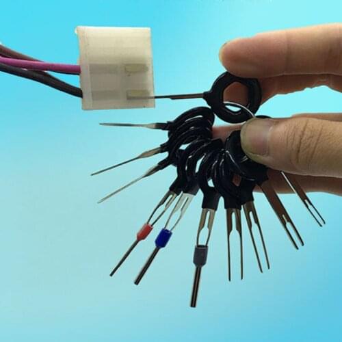 11 pieces of car connector terminal removal tool wire crimp connector puller for Nissan Tiida Teana Skyline Juke X-trail