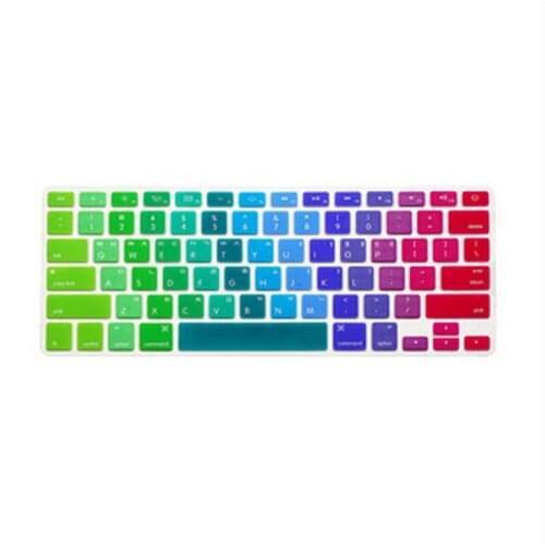 15X Korean Language Rainbow US Keyboard Cover Silicone Skin Protector Protective Film For Apple MacBook Pro Air Retina 13 15 17