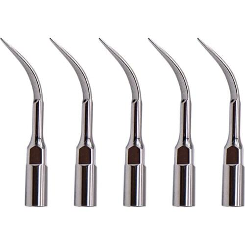 5pcs G1 G2 G3 G4 G5 Dental Scaler Tips Reusable Teeth Stains Remover Cleaning Tips Ultrasonic Teeth Whitening Tools for Machines
