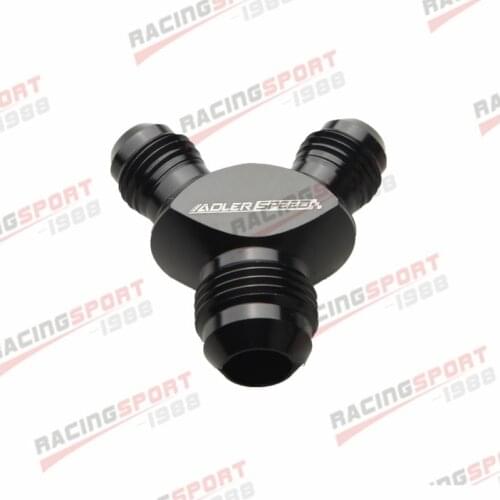 New AN6 AN-6 x 6AN -6AN x 8AN -8AN Y Block Adapter Fitting Adaptor Aluminum Black