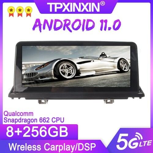 Android 11 Wireless Carplay 8+256G For BMW X5 X6 E70 E71 2007-2012 2013 Audio Radio Receiver Recorder GPS Video Head Unit 10.25