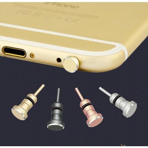 Audio 3.5mm Metal Anti Dust Plug Earphone Jack Phone Metal Dustproof Cap Sim Card Tray Eject Pin Tool For Latop iPhone 6s 5s 7