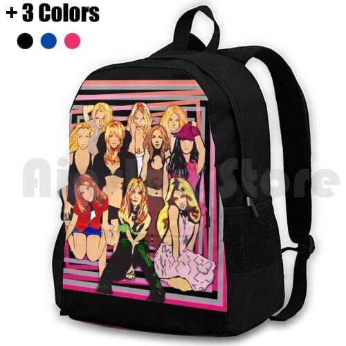 Album Covers Outdoor Hiking Backpack Riding Climbing Sports Bag Pop Pop Music Pop Art 90S 90S Pop Pop Star Pop Stars Blackout