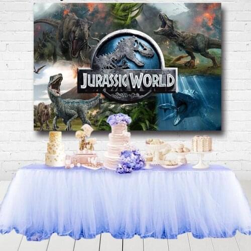 Jurassic Park Dinosaur Party Backdrops For Photography Boys Birthday Party Backdrops Photo Studio Decoration Banner