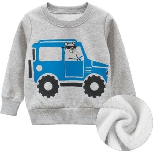Korean-style Childrenswear Autumn and Winter New Style 2020 Baby Clothes Wholesale CHILDRENS Sweater plus Velvet a Consi
