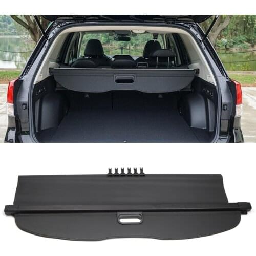 For Subaru Forester SK 2019 2020 2021 Black Retractable Rear Boot Trunk Luggage Security Shield Cargo Cover Auto Accessories