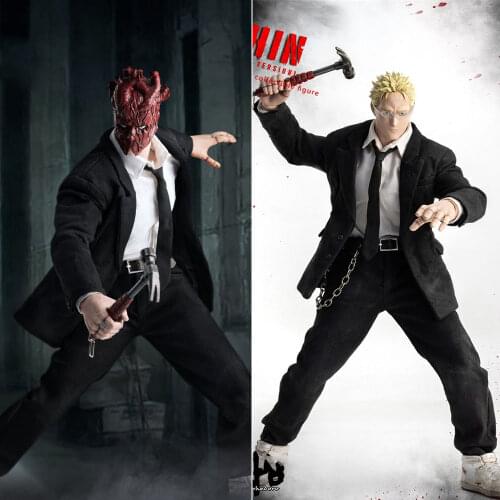 Threezero 3Z0151 1/6 Japanese Anime Monster City SHIN Male Action Figure Full Set with Double Heads for Fans Gifts