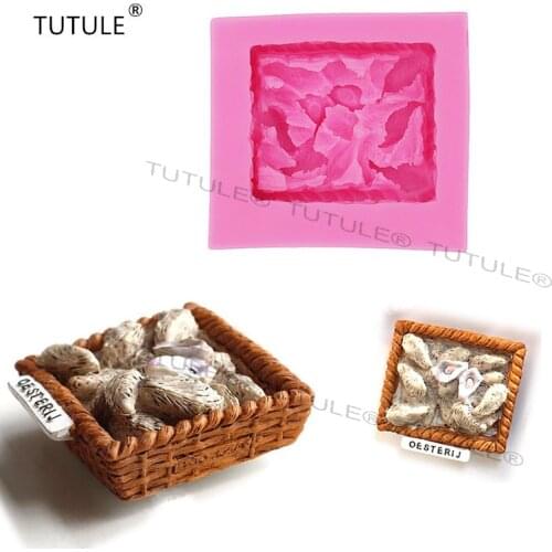 Gadgets Oysters Silicone Molds Chocolate Candy DIY Cake Decorations Polymer Clay Craft Seafood Mold