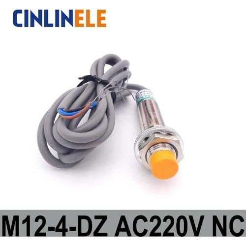 M12 LJ12A3-4-Z/DZ 4mm induction AC 2 WIRE NC metal sensor inductive proximity switch Screen shield type LJ8A3 sensor switch