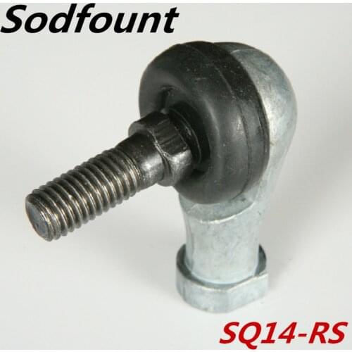 SQ14 M14 Bore 90 Degrees Connector Ball Joint Rod End Bearing 14mm Male Steel