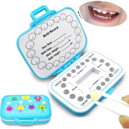 Baby Teeth Keepsake Box PP Tooth Fairy Boxes Kids Tooth Storage Holder Organizer Cute Children Tooth Fetal Hair Container #10