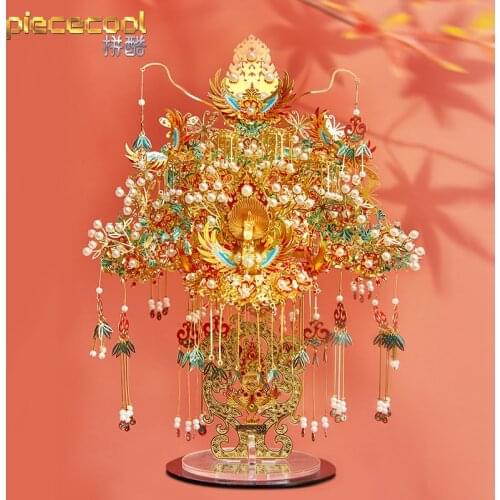 MMZ MODEL Piececool 3D Metal Puzzle GARUDA CORONET Model kits DIY Laser Cut Assemble Jigsaw Toys GIFT ForChildren kids Adult