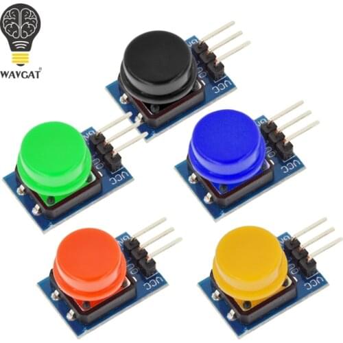 5PCS 12X12MM Big key module WAVGAT Big button module Light touch switch module with hat High level output