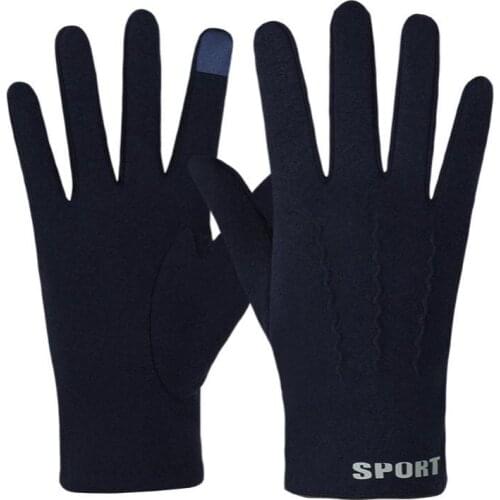 Mens 2020 New Winter Velvet Gloves Plus Velvet Warmth Fashion Outdoor Sports Cycling Running Mountaineering Gloves