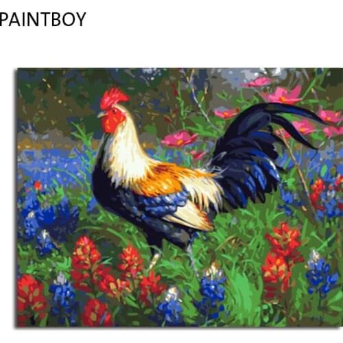 PAINTBOY Framed Picture DIY Painting By Numbers DIY Digital Canvas Oil Painting Home Decor For Living Room Wall Art