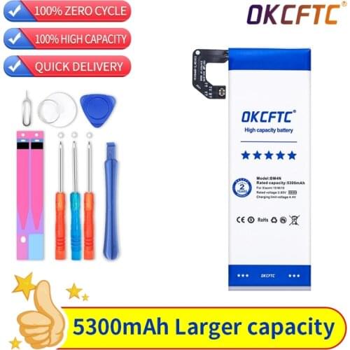 OKCFTC 100% Genuine Original Phone Replacement 5300mAh Battery BM4N For Xiaomi Mi 10 5G Mi10 bateria Batteries +Gift Tools
