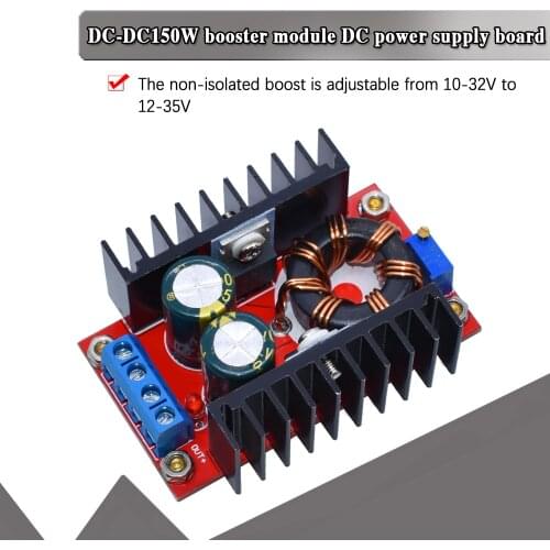150W Boost Converter DC-DC 10-32V to 12-35V Step Up Voltage Charger Module Freeshipping Dropshipping WAVGAT