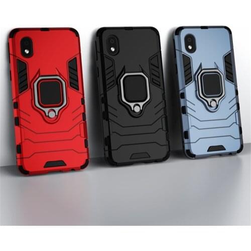 Shockproof Armor Case For Samsung Galaxy A01 Core Case Ring Stand Cover For Samsung A01 Core A 01 A01Core Galaxy A01 Coque Funda