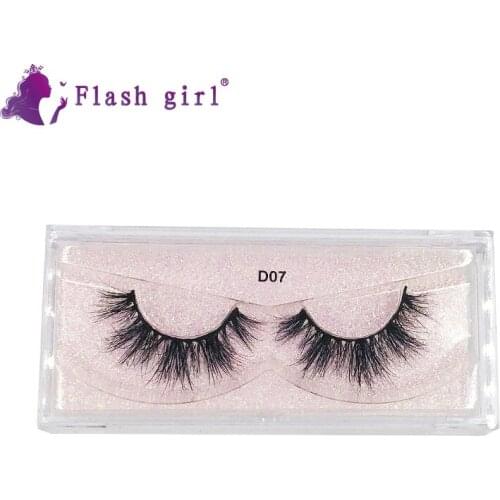 Flash Girl Mink Eyelashes 1Pairs Full Strip Eyelashes Own Brand Luxury Makeup Eyelashes Extensions