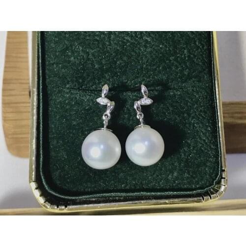 Wholesale Trendy 925 Sterling Silver Stud Earrings Findings Settings Base Mountings Parts Mounts for Pearls Agate Coral Beads