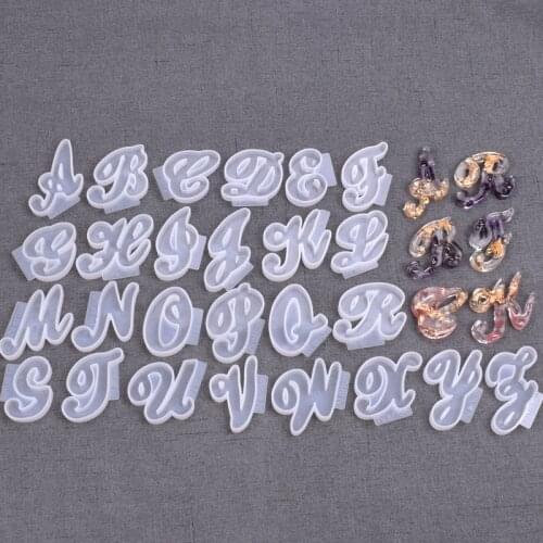26 English Letter Number Silicone Mold Cupcake Jelly Candy Fondant Cake Decoration Baking Tool Chocolate Figure Moulds