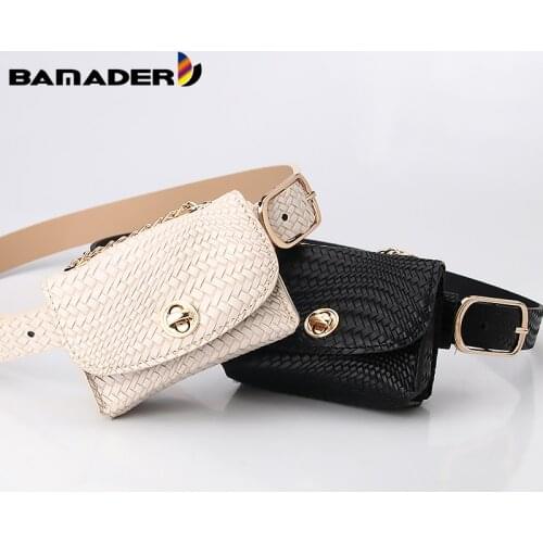 BAMADER Removable Waist Pack Ladies Belt Bag Fashion Leopard Snake Pattern Fanny Pack Belt Mini Chain Bag Decoration Waist Pack