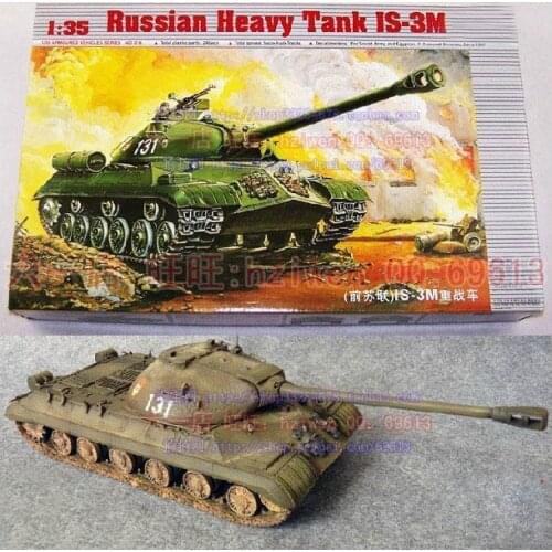 1:35 Soviet Union Stalin IS-3M Heavy Tank Assembled Model WWII Chariots DIY Plastic Toy