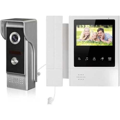 New 4.3" Screen Monitor Portable Handheld Video Intercom Door Phone System Waterproof Doorbell Camera Unlock Monitor Intercom
