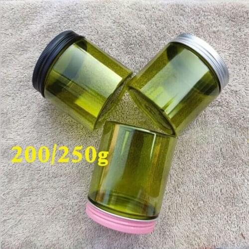 10/30/50pcs Green Plastic Jar and Lids Empty Cosmetic Containers Makeup Box Travel Bottle 200ml 250ml