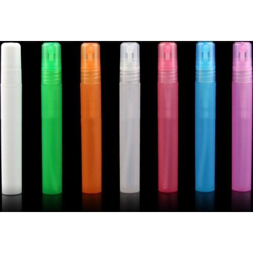 100psc wholsale Clear Matte Plastic Perfume Dispensing Spray Perfume Pen Test Tube Small Bottle Disinfected water