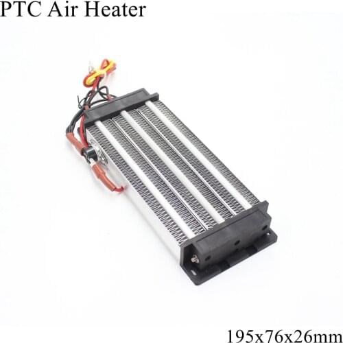 195x76x26mm 220V 1500W PTC Heater Ceramic Thermistor Air Heating Mini Outdoor Heaters Induction Aquarium Water Car Film Plate