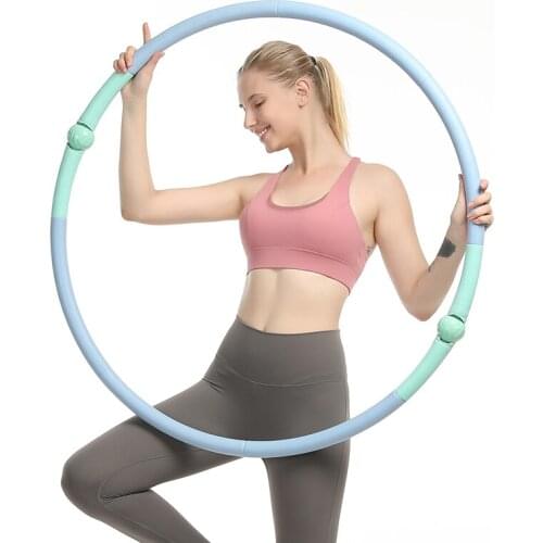 8 Parts Detachable Sports Hoop Fitness Training Gym At Home Massage Waist Ring Weight Loss Hulla Circle Fitness Gravity Circle